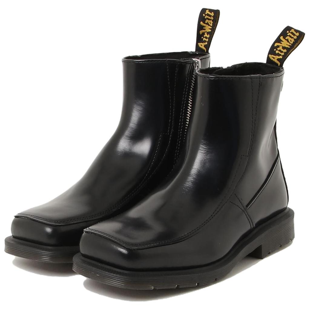 Dr. Martens Minimalist Square-Toe Ankle Boots Unisex ankle boots Black 32032001