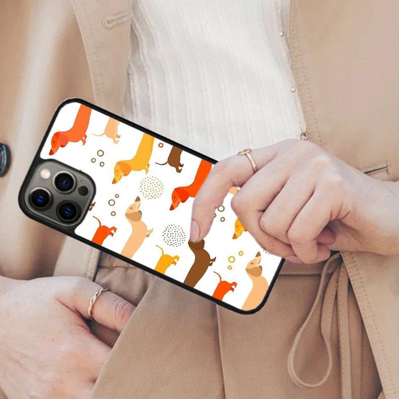 Cartoon Dachshund Sausage Dog Magnetic Phone Case For APPLE iPhone 17 Air 16 14 13 12 Pro Max 15 Plus Wireless MagSafe Cover iPhone 14