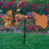 Metal Guitar Windmill Handmade Wind Spinner Wind Powered Guitar Sculpture For Lawn Yard Patio Garden Decoration