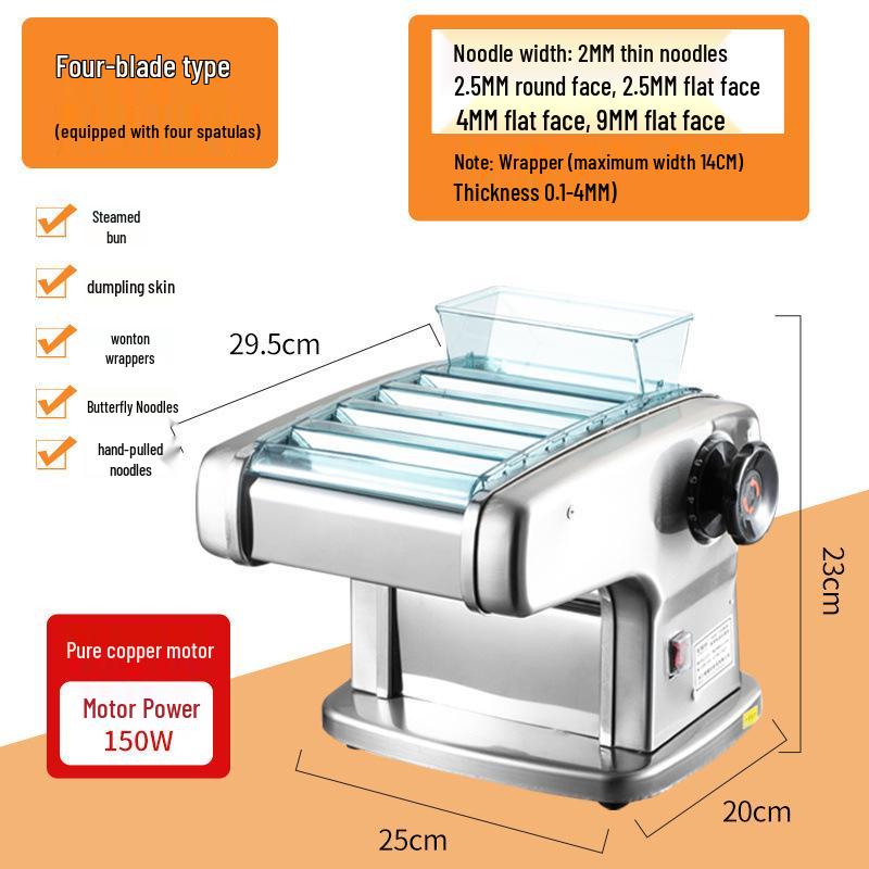 

Good Daughter-in-law Multifunctional Electric Dough Press & Stainless Steel Noodle Roller, Pure Copper Dumpling Skin Maker.