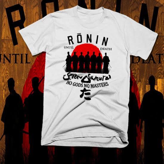 Vintage Samurai T-shirt japanese Warrior Class Retro Bushido Ronins Katana new XL