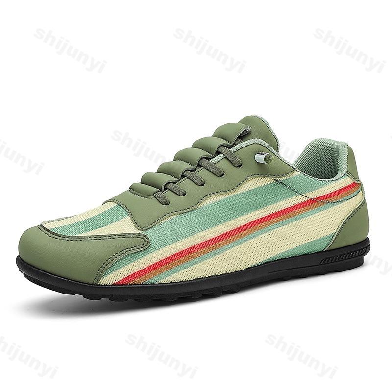 Mode 2025 Herbst Mesh Atmungsaktiv Nischendesign Low Top Freizeitschuhe für Herren Modetrend Vielseitig Bequem Rutschfest Flache Sneaker