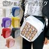 Shoulder Mini Can Badge Storage Blue Ita-bag Bag, Small, Adult, Oshikatsu, Itabag, Clear, Pouch, Transparent, [Used]