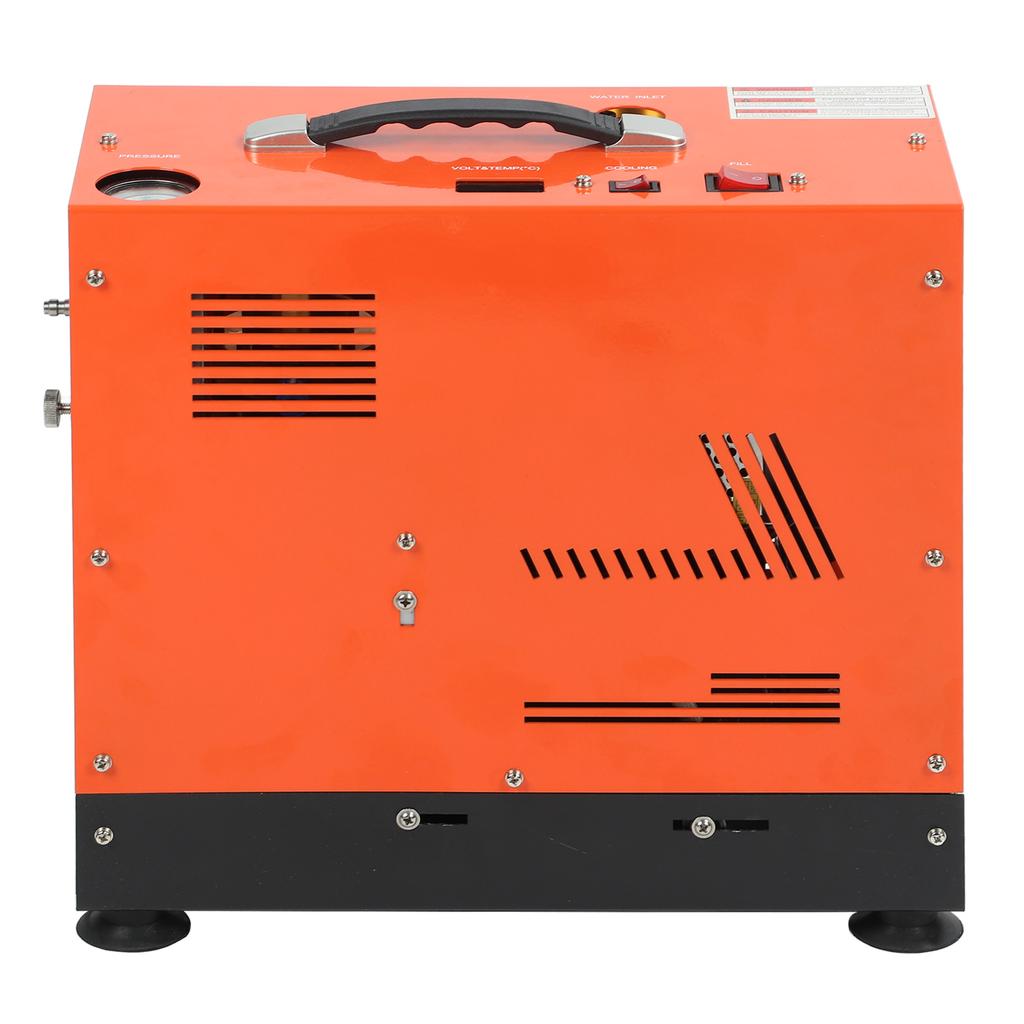 Portable Air Compressor 100‑300bar 1500‑4500psi Automatic Stop Double Cylinder PCP Air Compressor 1.5‑1.8cfm US Plug