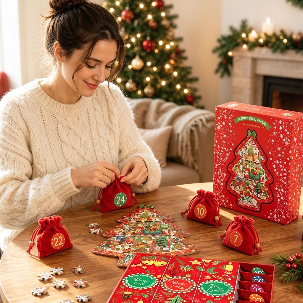 Christmas Puzzle Holiday Gift for Kids and Adults Party