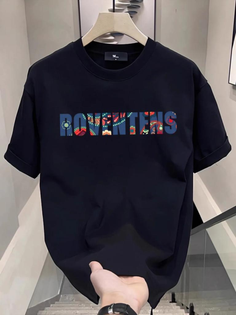 2025 Summer New TShirt Men 100  Cotton Short Tshirts Printting Partner Moisture Wicking Quick Drying  Tee Fantastic Tee