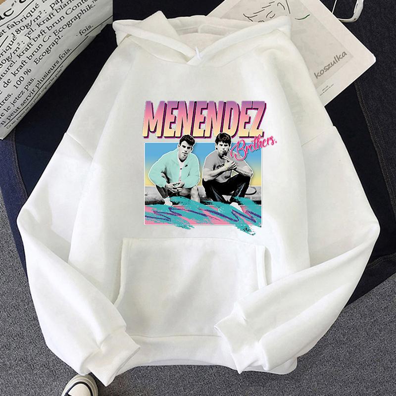 Nicholas Chavez Menendez Brothers Hoodies Long Sleeve Winter Hooded Sweatshirts Funny Cartoon Graphic Pullovers Men/Women Hoodie