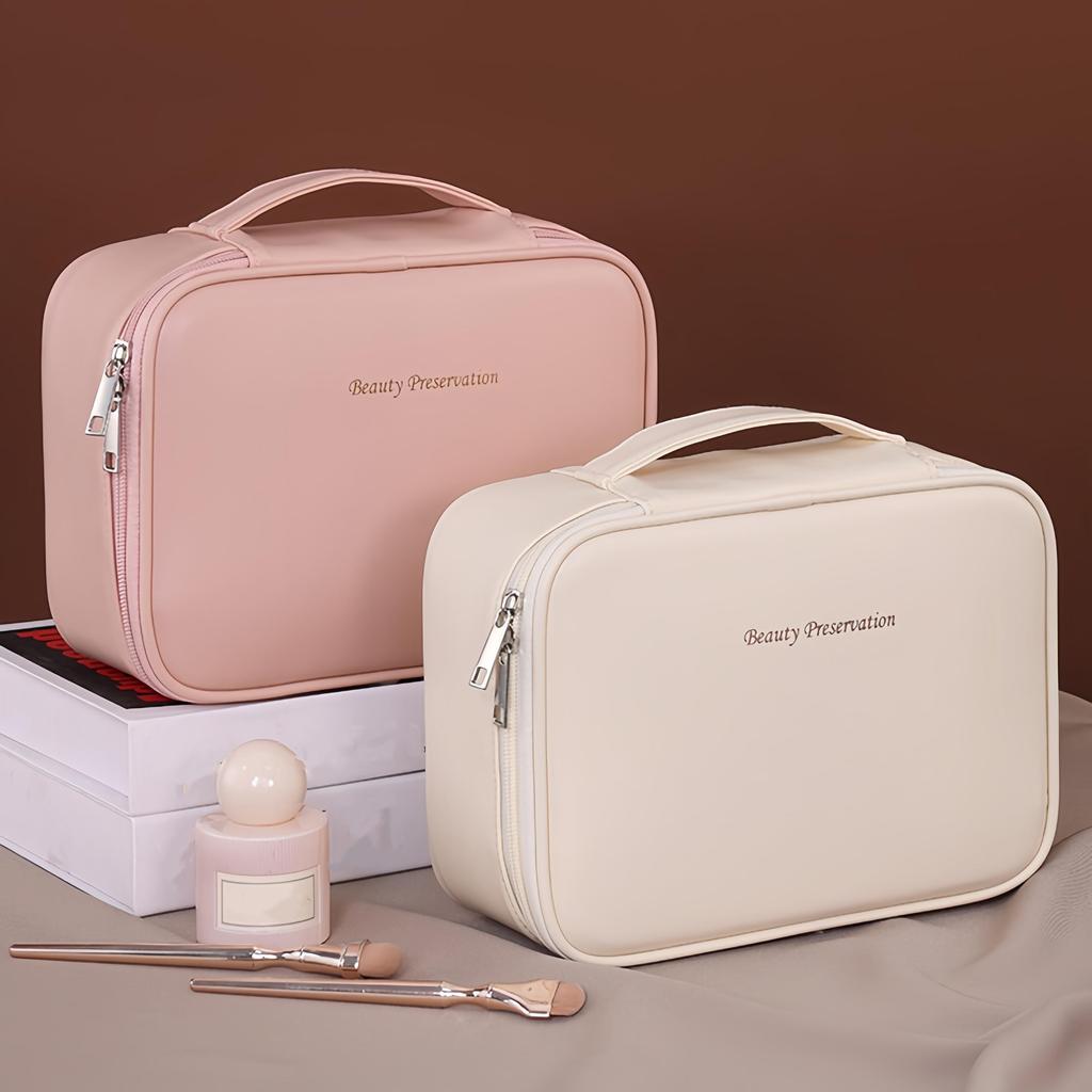 Detachable Cosmetic Bag Storage Organizer Large Capacity Skincare Products Lipstick Eyeshadow Makeup Brushes Makeup Storage Bag