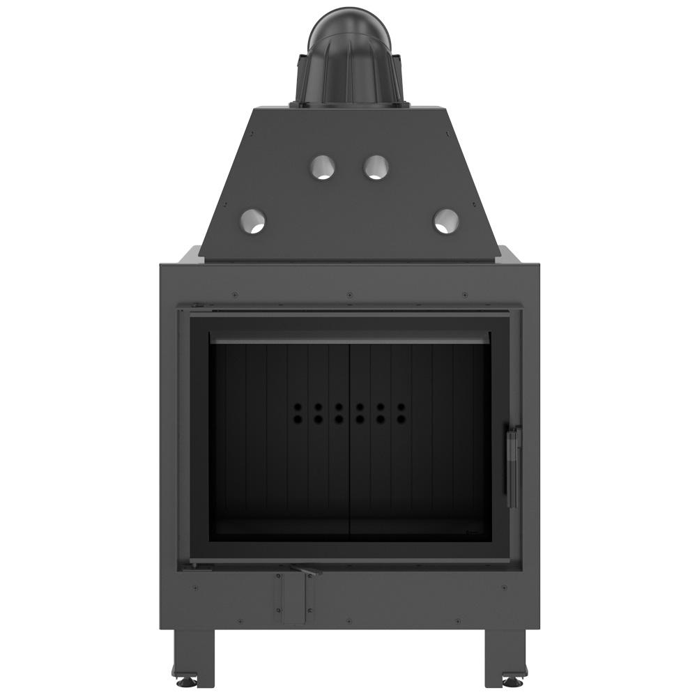 Steel fireplace KRATKI MBA 17 kW Ø 200 black thermotec