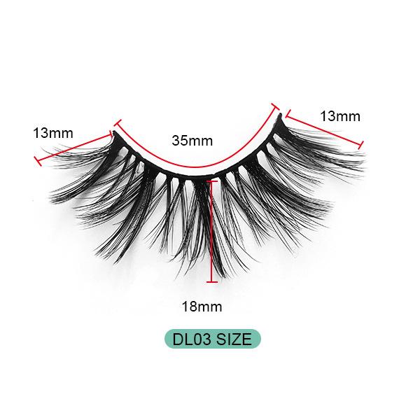 6D Chemical Fiber False Eyelashes 8 Pairs Of Simulated Thick Natural Thick Grafted Eyelashes