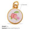 Fashion Enamel Round Brand Pendant Mama Strawberry Love Shape Exquisite Small Pendant