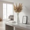 Gourd Shaped Vase Nordic type Tall Ribbed Holds Floral Water Holder Container for Living Room,