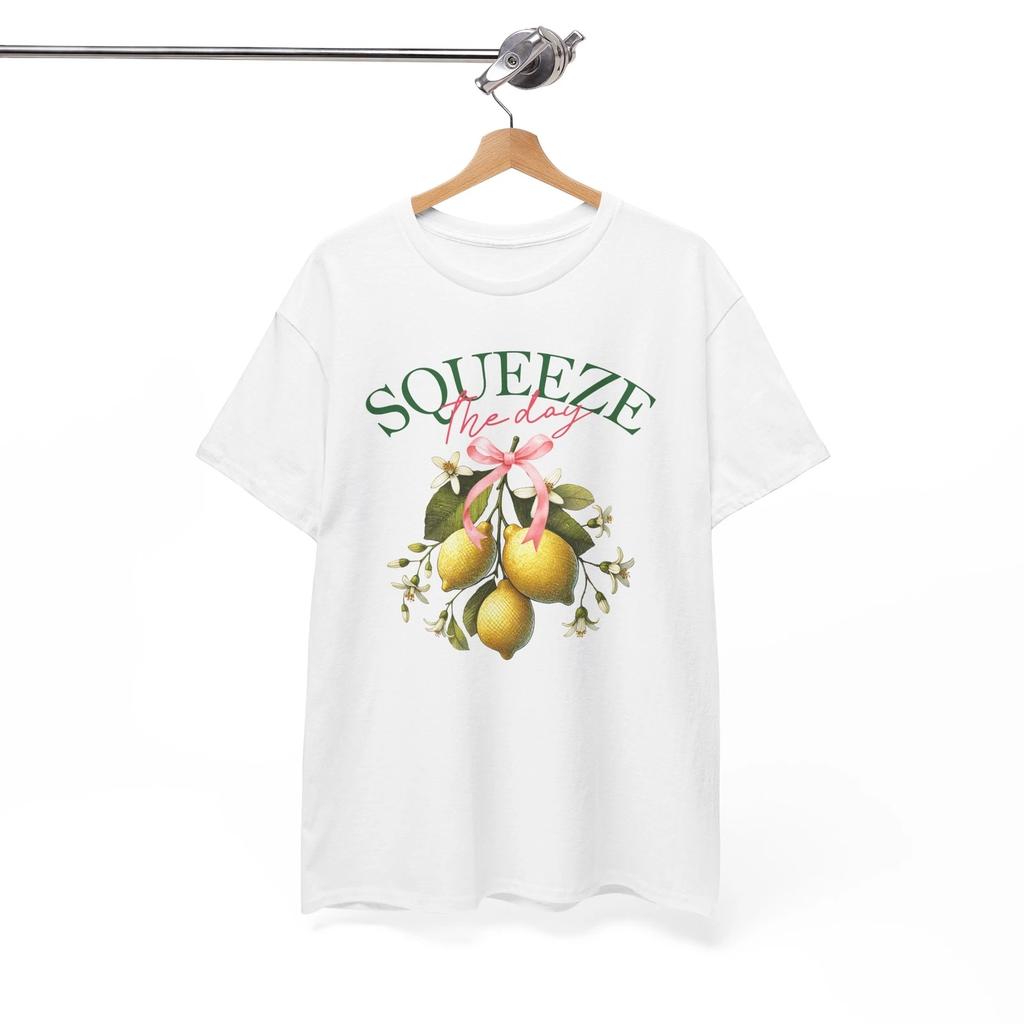 Squeeze the Day Funny T-Shirt - Random & Hilarious Tee for Meme Lovers
