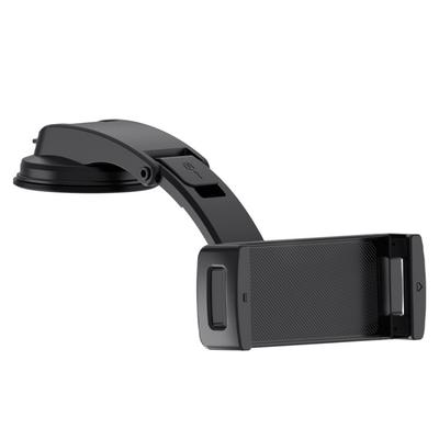 For Car Navigation Car Mount Waterfall Suction Cup Oversized Wide 15” Tablet Dual Stretch Folding Screen Cell Phone Holder
