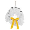 Ghost Wreath Repeated Use Decorative Glowing Ghost Wreath Decor with Cute Bow for Home Party