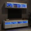 Vidaxl 5-Częściowy Zestaw Mebli Tv Z Led, Biały
