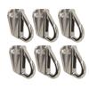 6Pcs Fender Hook Stainless Steel Heavy Duty Spring Buckle Type Fender Hanger for Home Marine Engineering