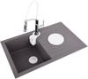 FLEXIBLE 2 SPOUT SINK FAUCET, WHITE - W-75676
