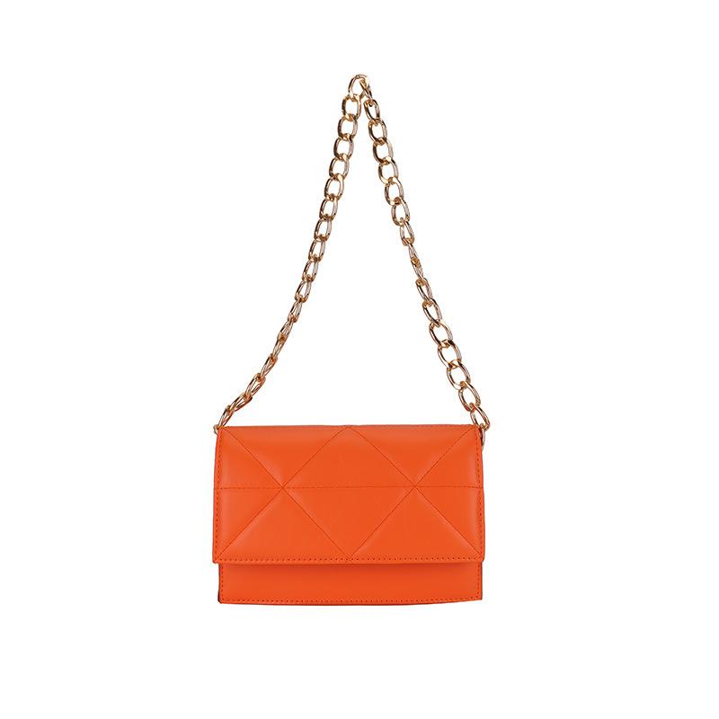 Fashion Women's Bag Small Square Bag 2025 Autumn Design Solid Color Embroidery Thread Texture Portable Messenger Bag
