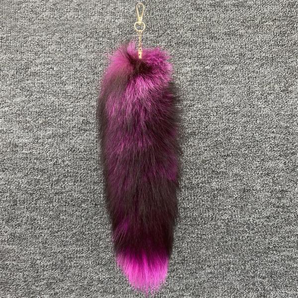 Huge Fluffy Faux Fur Fox Tail Keychain Bag Charms Therian Tail Fox Tail Keychain Fur Pendant Key Chain Plush Pendant Gift For