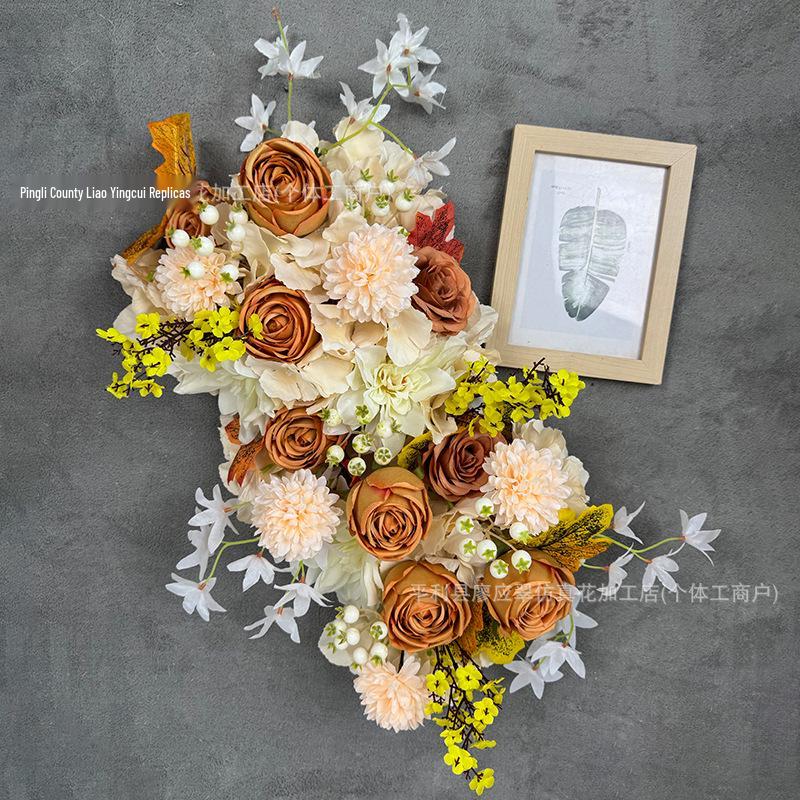 Autumn Artificial Flower Arrangement for Wedding, Party, Hotel, Thanksgiving, Halloween Decor