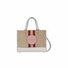 Coach Dempsey Classic Monogram Leather Tote Bag Women tote Khaki Pink 4113-IMSWZ
