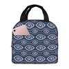 Evil Eye Ethnic Mystic Greek Amulet Turkish Insulated Lunch Bag for Women Children Portable Food Boxes Thermal Lunch Box Tote