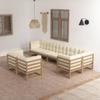 Day and Night - Day and Night Garden Furniture 8 Pieces and Cushions Solid Pine Wood