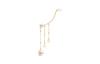 Palladium Hoop Earrings Women's Gold E0863PDSFW-D301