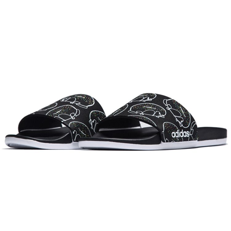 Adidas Adilette CF+ GR Unisex Sandals Black White Multi-Color CM8040