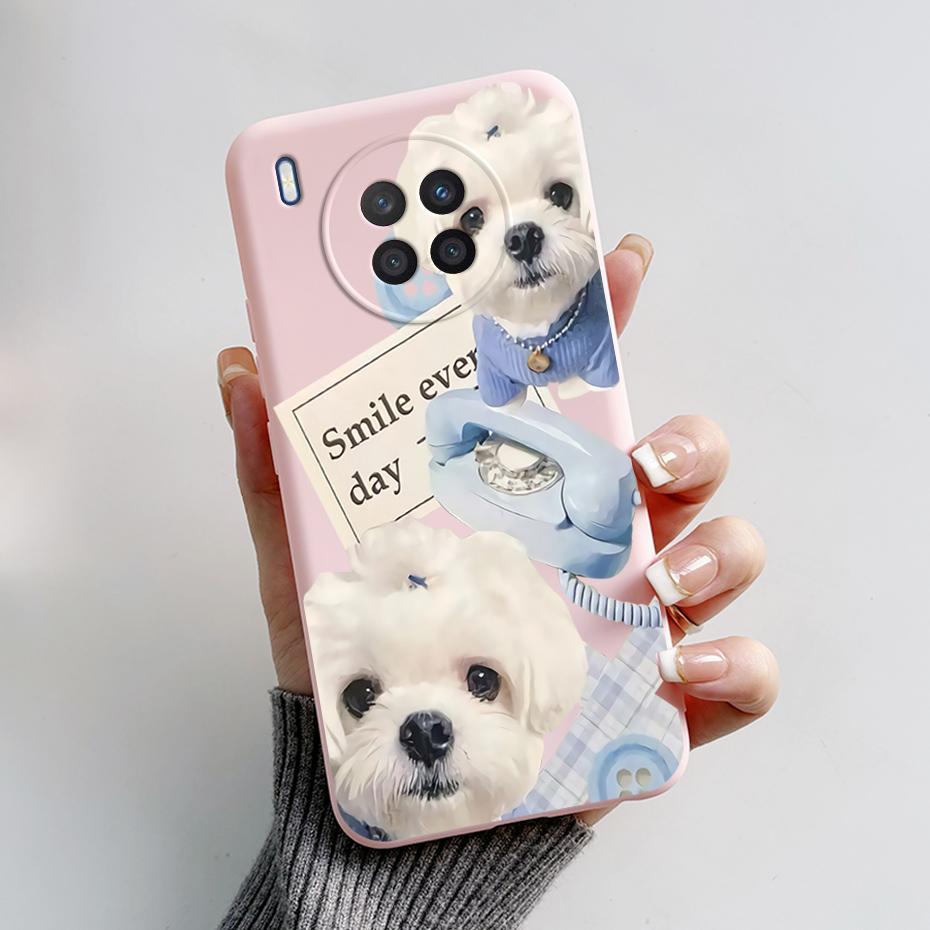 Case For Honor 50 Lite Cover on Huawei Nova 8i Phone Case Cute Rabbit Panda Painted Soft Back Cover For Honor50 Lite Nova8i Capa