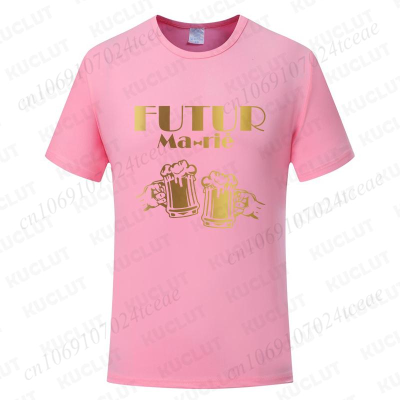 Fashion Beer Graphic Wedding Tops French Boyfriend Single Farewell Bachelor Party T-shirts Evg Future Team Groom Best Man Tees