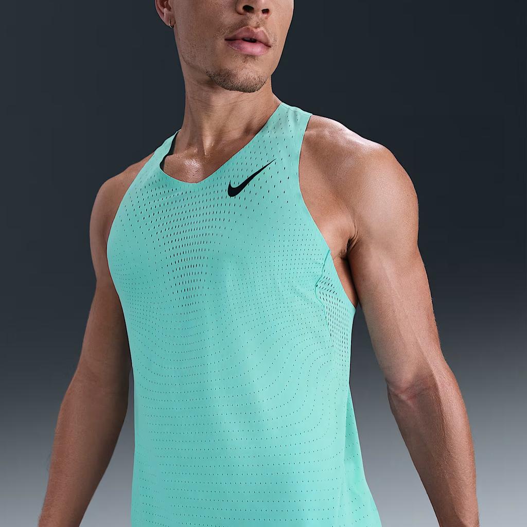 Nike Aeroswift Dri-Fit Adv Solid Color Sleeveless Logo Tank Top Men Tops FN4231-354