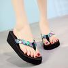 Women Ladies Fashion Summer Flowers Bohemian Style Slippers Beach Sandals Shoes
