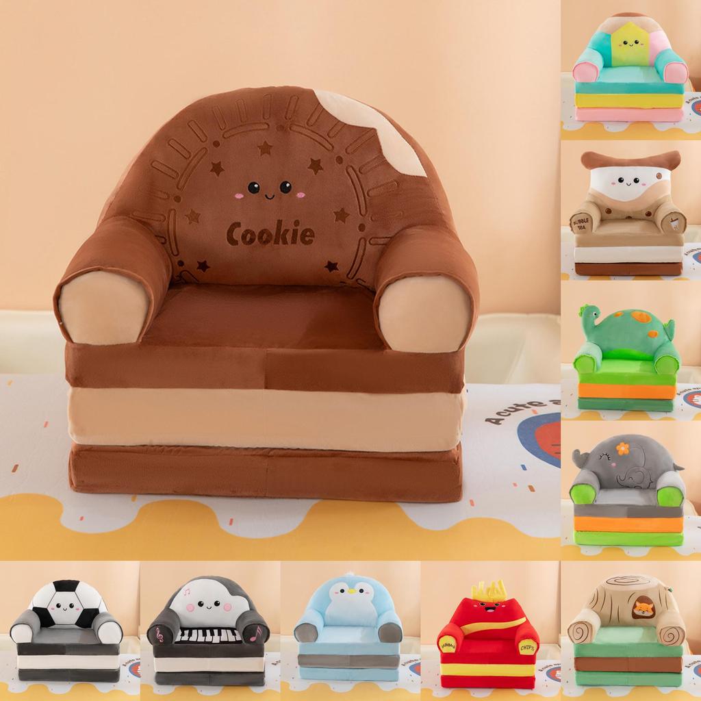 Divano letto pieghevole a cartoni animati per bambini con imbottitura morbida in peluche per la sala lettura dei più piccoli