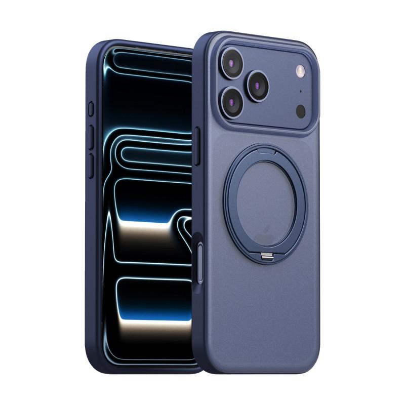 360 Rotating Magnetic Phone Case With Kickstand IPhone 15 Pro Max Plus - Shockproof Silicone Cover