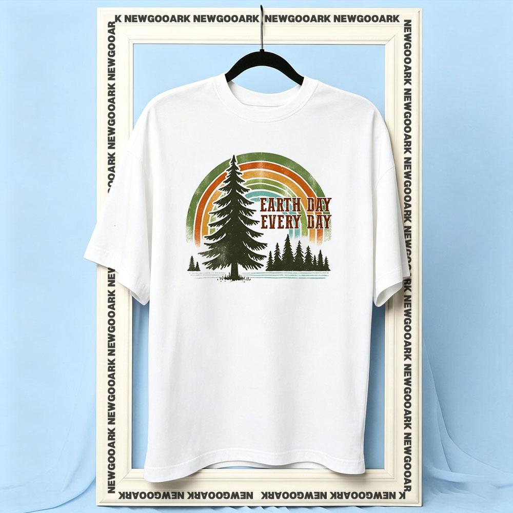 Earth Day Earth Day Everyday Nature Environmental tshirt woman man Casual cotton printed t shirts Adult Oneck outdoors tee S