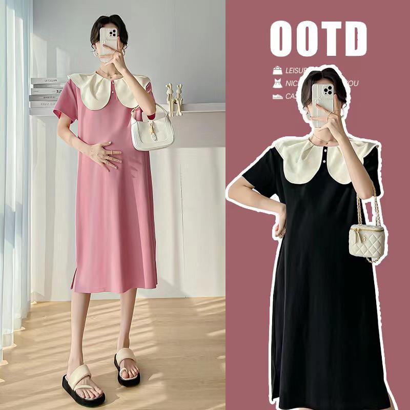 Korean Style Maternity Summer Dress 2026 Large