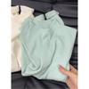 Stand-up Collar Soft Waxy Knitted Long-sleeved Bottoming Shirt Women's New Winter Sweater Autumn Dress Solid Color Top