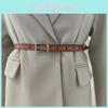Leather Slim Genuine Belt Women With Alloy Pin Closure For Fashionable Daily Use
