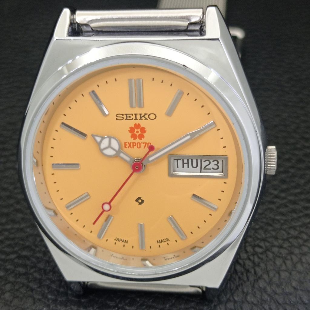 JAPAN VINTAGE REFURBISHED SEIKO EXPO 70 AUTOMATIC 6309A MENS WATCH A441819-1 Sk-a441819
