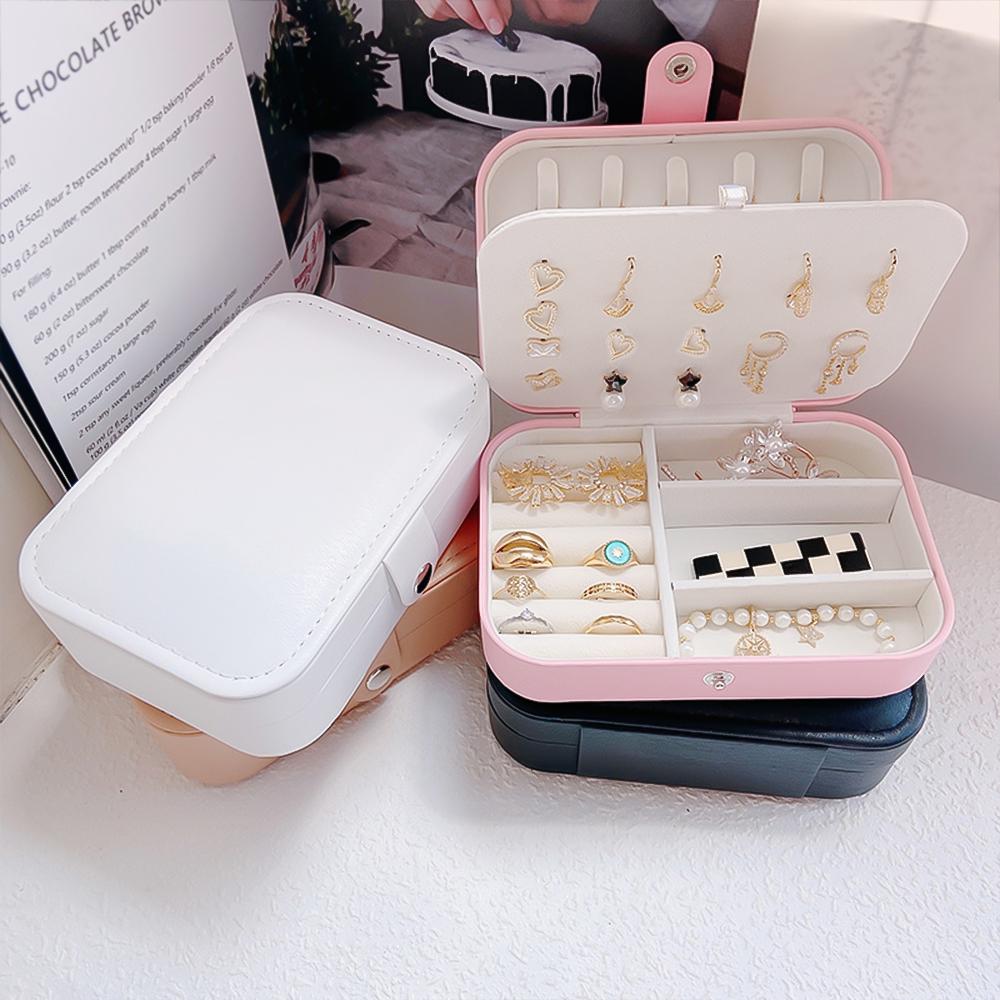 Portable Jewelry Storage Box 2023 New High-end Exquisite Large Capacity Travel Jewelry Bag Jewelry Box Organizer