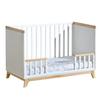 Nordic 2-in-1 Baby Cot 120x60 Cm - Wooden Bed for a Child + Barrier