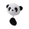 Adorable Black And White Panda Tail Keychain Cute Plush Cartoon Doll Accessory