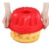 Red Qi Feng circular silicone baking mold, heat-resistant food grade silicone bread mold, egg high mold