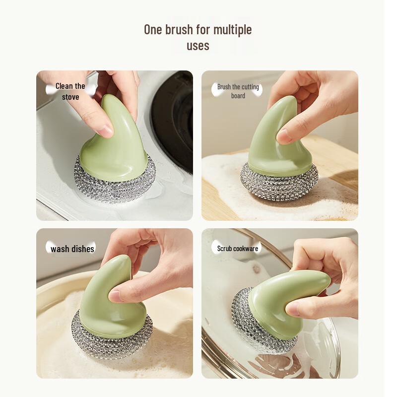 Chang Baosen Non-Scratch Shark Kitchen Scrubber (6-Pack)