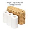Water Hyacinth Toilet Paper Storage Baskets Large Capacity Wicker Woven Wicker Baskets Household with Lids