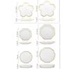 Cherry Blossom/octagon/decagon Glass Plate Household Decoration Tableware Transparent Phnom Penh Dessert Fruit Salad Bowl