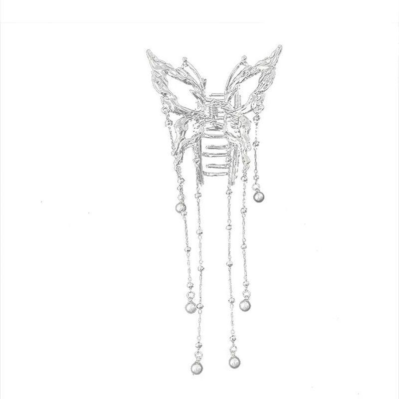 

1pc Light luxury full diamond temperament flower hair pearl fashion edge clip bangs clip side sparkling diamond hairpin