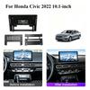 For Honda Civic 2022 10.1-inch 2 Din Car Stereo Radio Fascia Frame Refitting Dash Modification Panel Trim Bezel